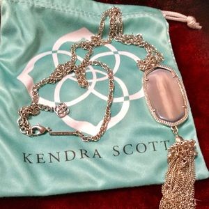 Kendra Scott Rayne Long Necklace Slate Cat's Eye